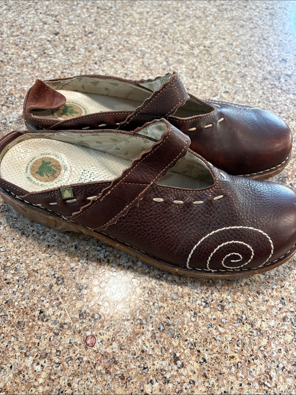 El Naturalista Yggdrasil Brown Leather Mary Jane Shoes EU 42 US 10.5 11